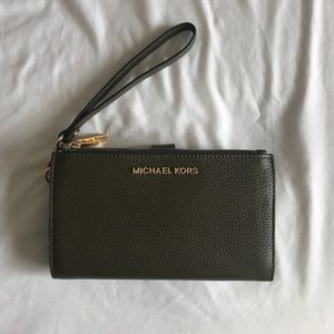 Michael Kors Pebbled Leather Wristlet